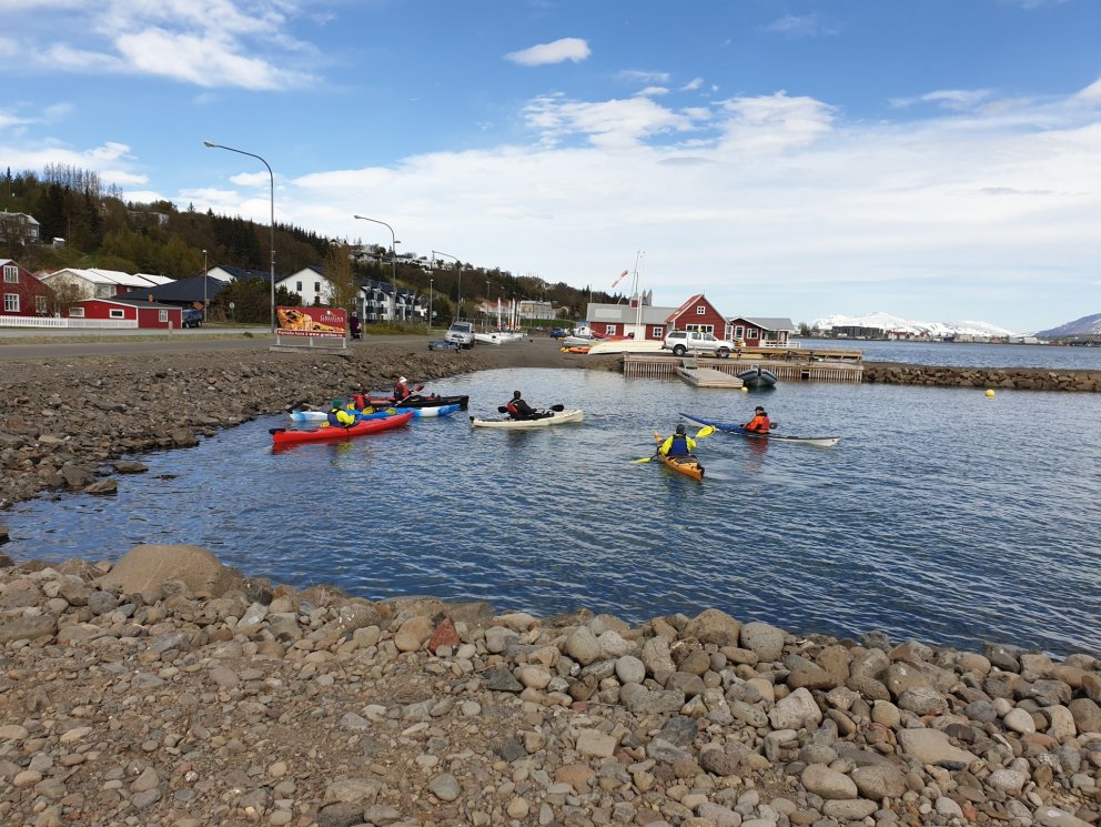 Góð aðsókn á fyrstu kajaknámskeið sumarsins