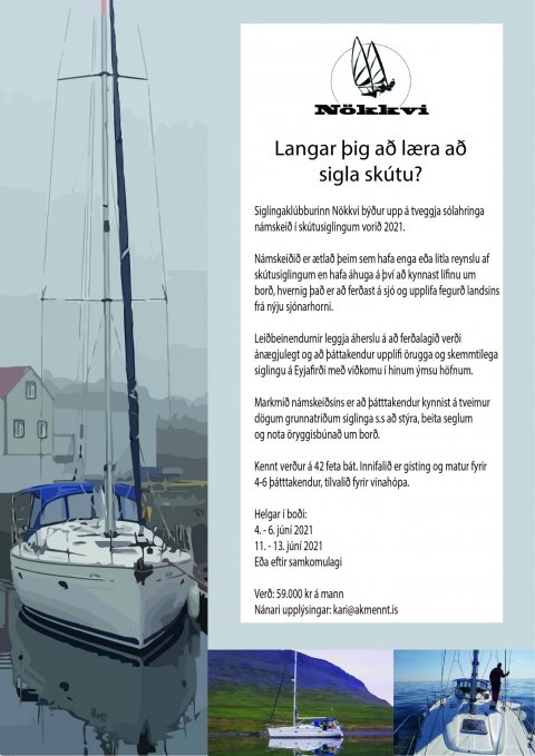 Langar þig að læra að sigla skútu?